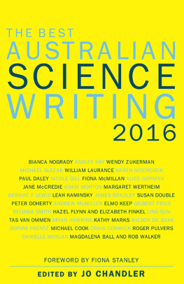 Jo Chandler The Best Australian Science Writing 2016