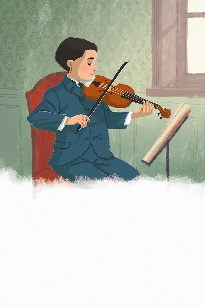 Albert began to learn the violin He loved it Music helped him think He - photo 10