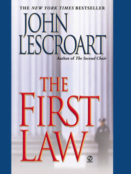 John Lescroart The First Law