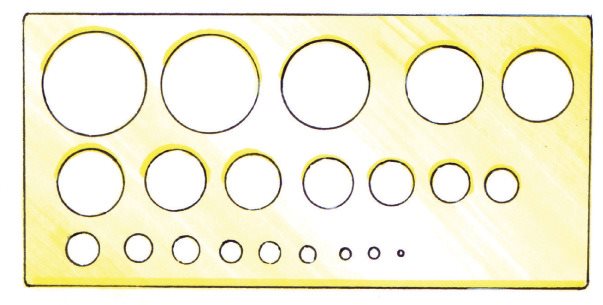 CIRCLE TEMPLATE This is very useful for drawing small circles FRENCH CURVES - photo 4