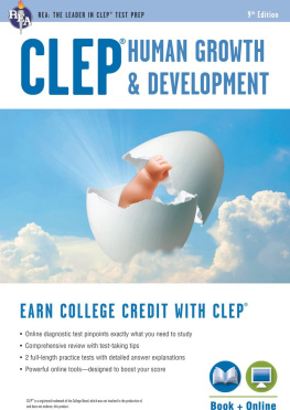 Patricia Heindel - CLEP® Human Growth & Development Book + Online