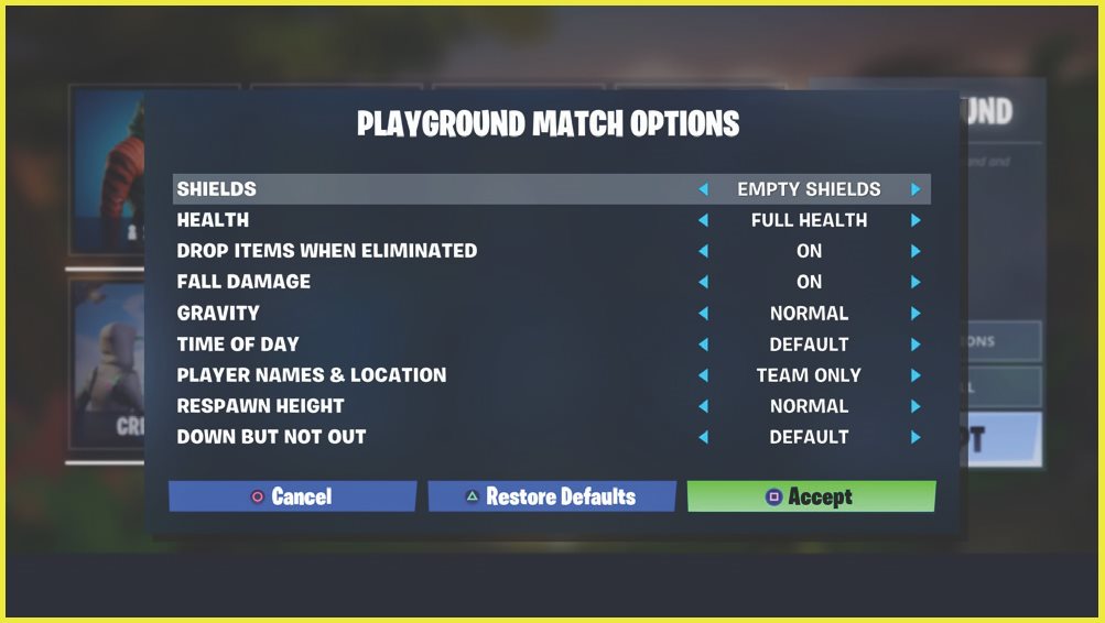 The Playground mode shown above allows you to spend time on the island - photo 9