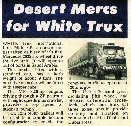 White Trux desert Merc in local paper Behind the cab was a full width storage - photo 4
