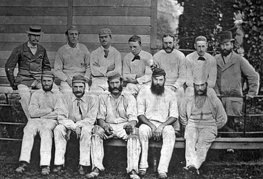 A Gloucestershire team photograph from 1877 WG is unmistakeable in the front - photo 3