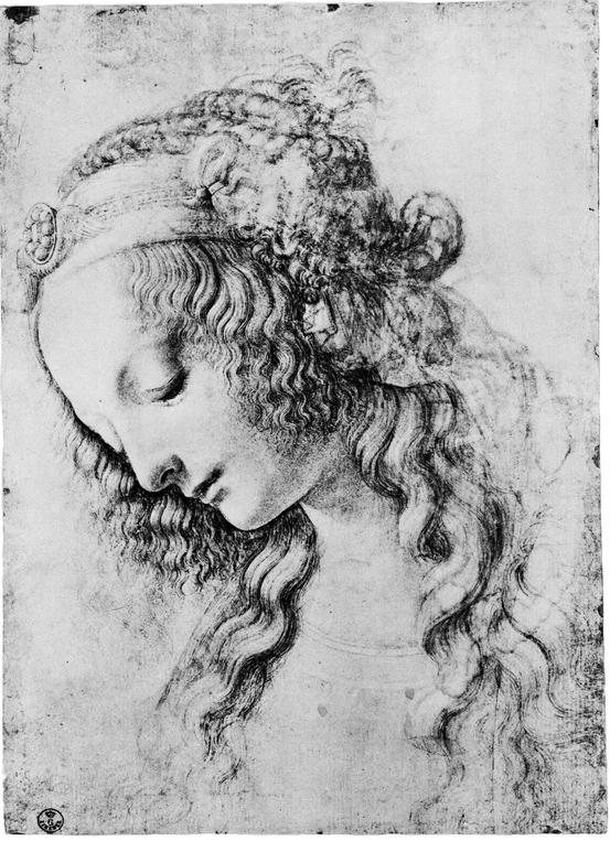 3 Profile of a young woman Ca 1475 Pen heightened with white Apparently a - photo 4