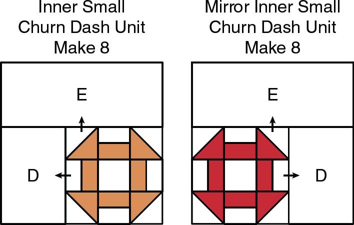 Figure 6 In the same way sew a D rectangle to the right of each group 2 - photo 12