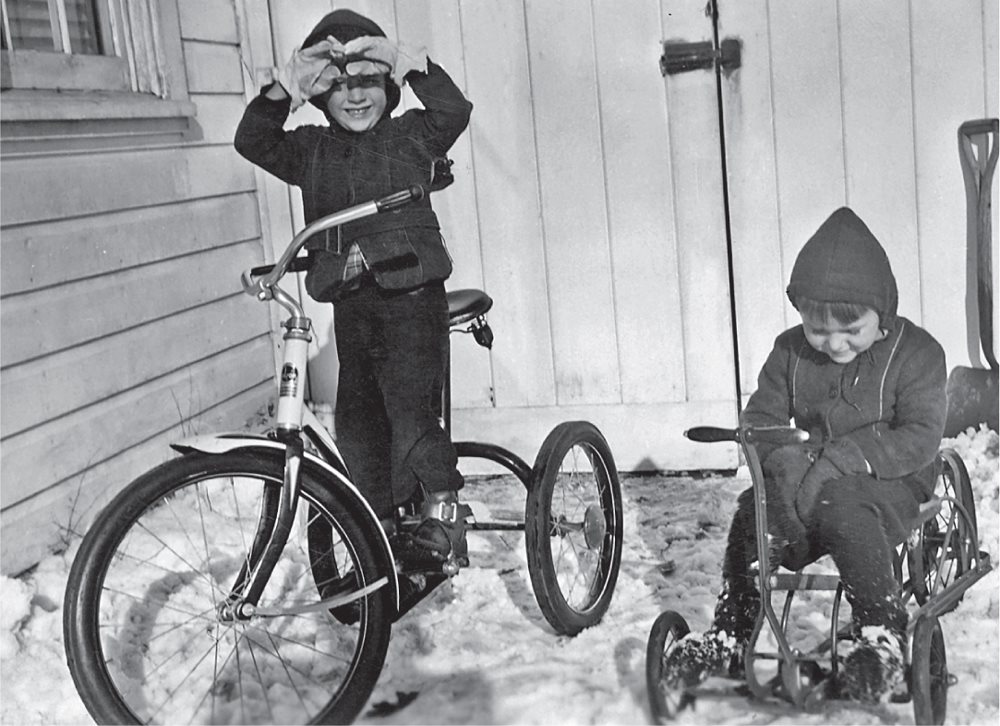 We were rewarded with two three-wheelers on Christmas morning 1946 but still - photo 4