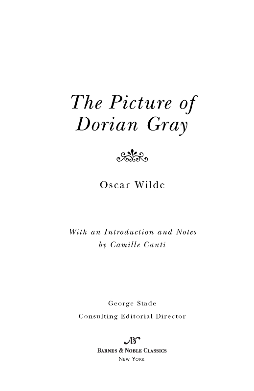 The Picture of Dorian Gray Barnes and Noble Classics - image 1