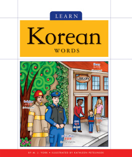 M. J. York Learn Korean Words