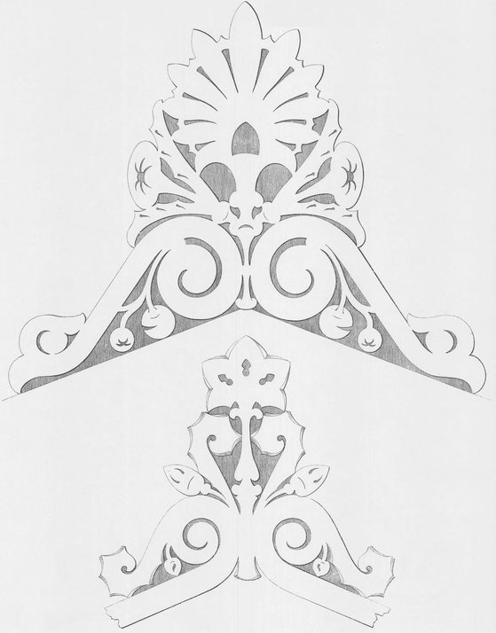 DESIGNS FOR GABLE ORNAMENTS DESIGNS FOR SAWED ORNAMENTS - photo 34