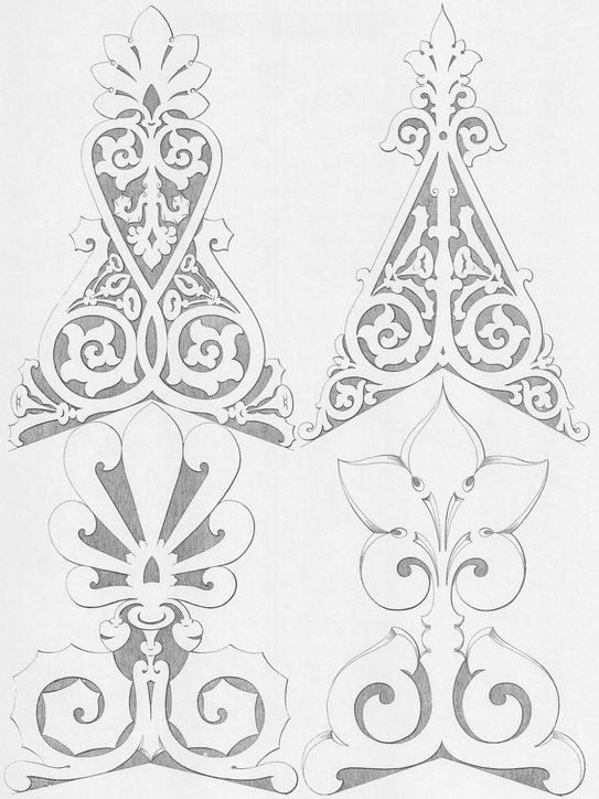 DESIGNS FOR SAWED ORNAMENTS DESIGNS FOR SCROLLS AND BRACKETS - photo 35