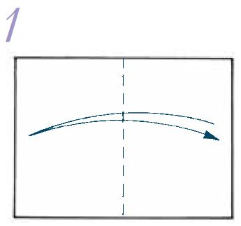 Turn the rectangle of paper sideways Fold and unfold it in half from side to - photo 2