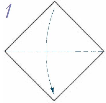 Turn the square around to look like a diamond Valley fold it in half from top - photo 19