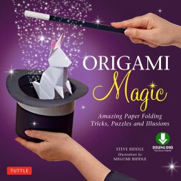 Steve Biddle - Origami Magic Ebook: Amazing Paper Folding Tricks, Puzzles and Illusions: Origami Book with 17 Projects and Downloadable