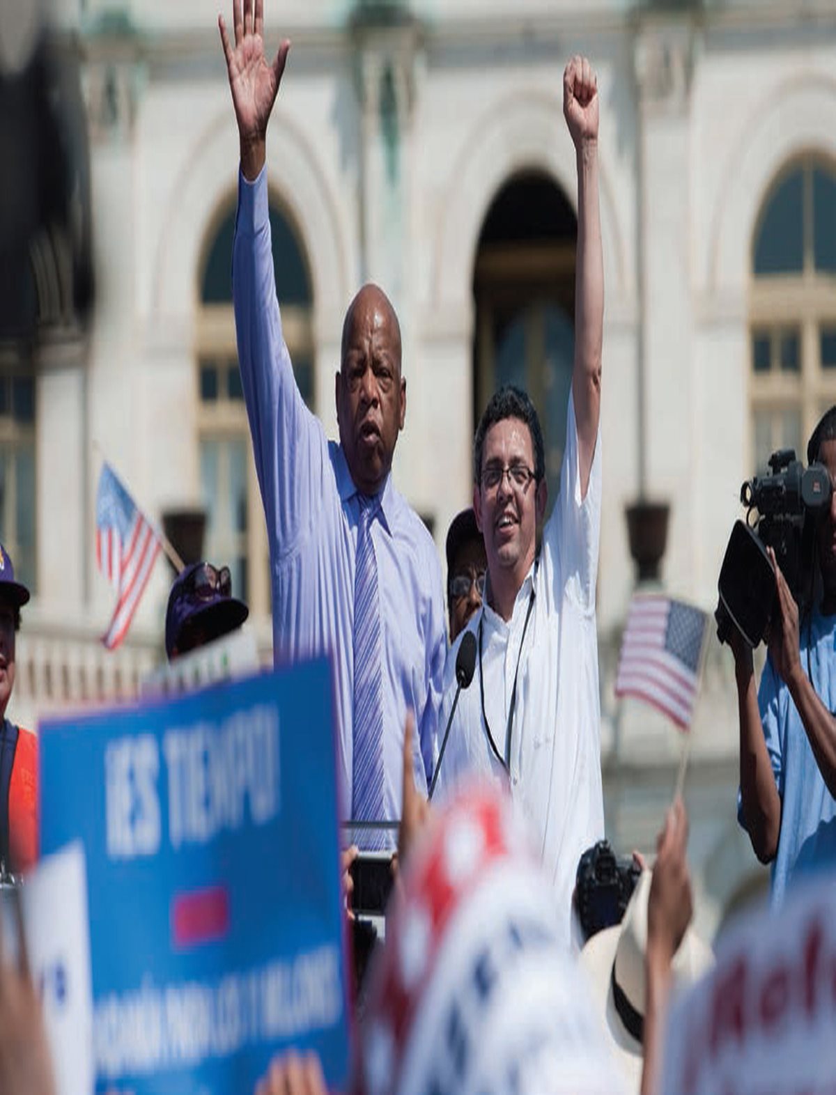 Lewis speaks at a 2013 immigration rally at the US Capitol encouraging - photo 5