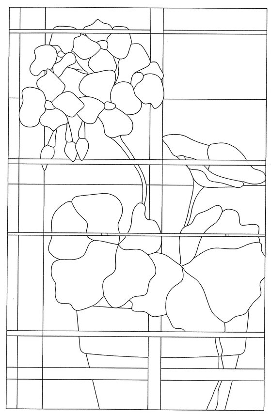 Modern Designs Stained Glass Pattern Book - photo 18