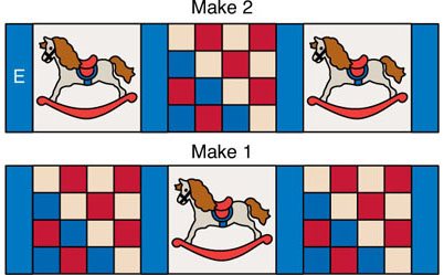 Figure 6 Join two 16-Patch blocks with one Rocking Horse block and four E - photo 12