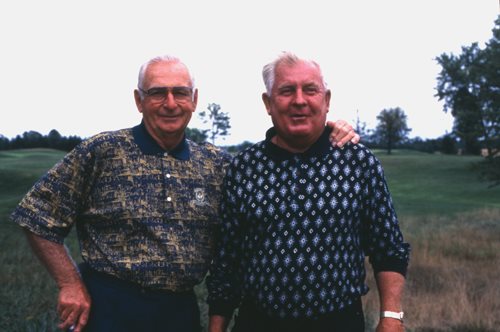 With his close pal Nick Weslock at Heron Point Golf Links in Ancaster Ontario - photo 4