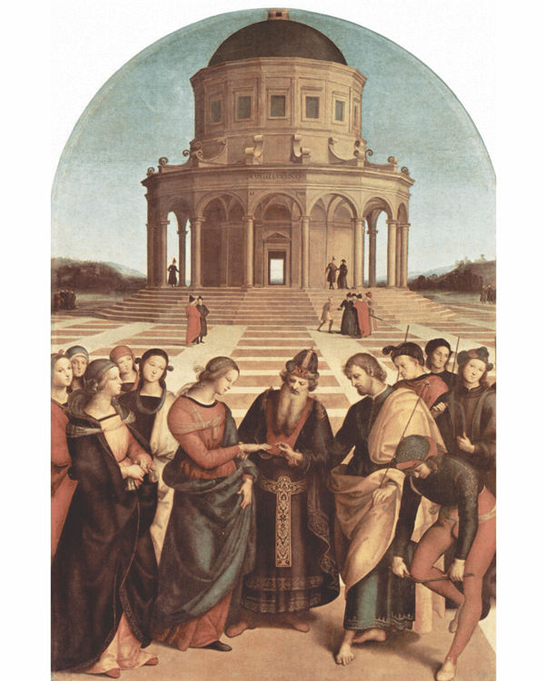 Master painter The Marriage of the Virgin a painting by Raphael 14831520 - photo 12