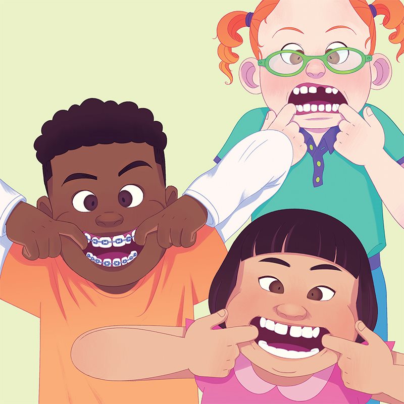 Teeth Biting wiggling being brushed Teeth with braces Where are your - photo 11