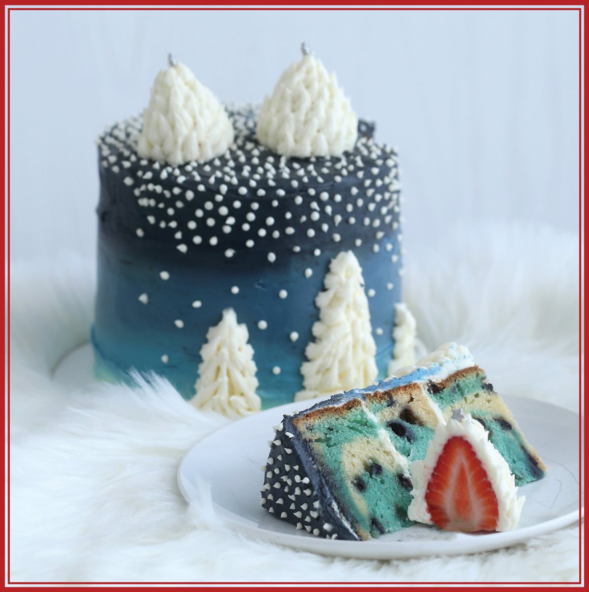 WINTRY SNOWSTORM CAKE MAKES A 6-INCH CAKE This cake brings a blizzard right - photo 6