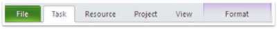 Figure 3- Ribbon Tabs Figure 4- Task Tab This tab contains the commands - photo 4