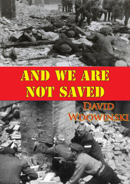 David Wdowinski - And We Are Not Saved