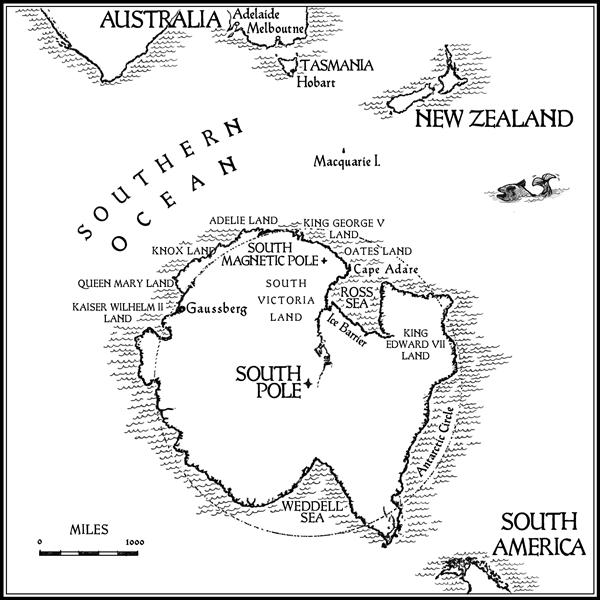 This is a map of the Antarctic coastline as it was imagined to be at the time - photo 2