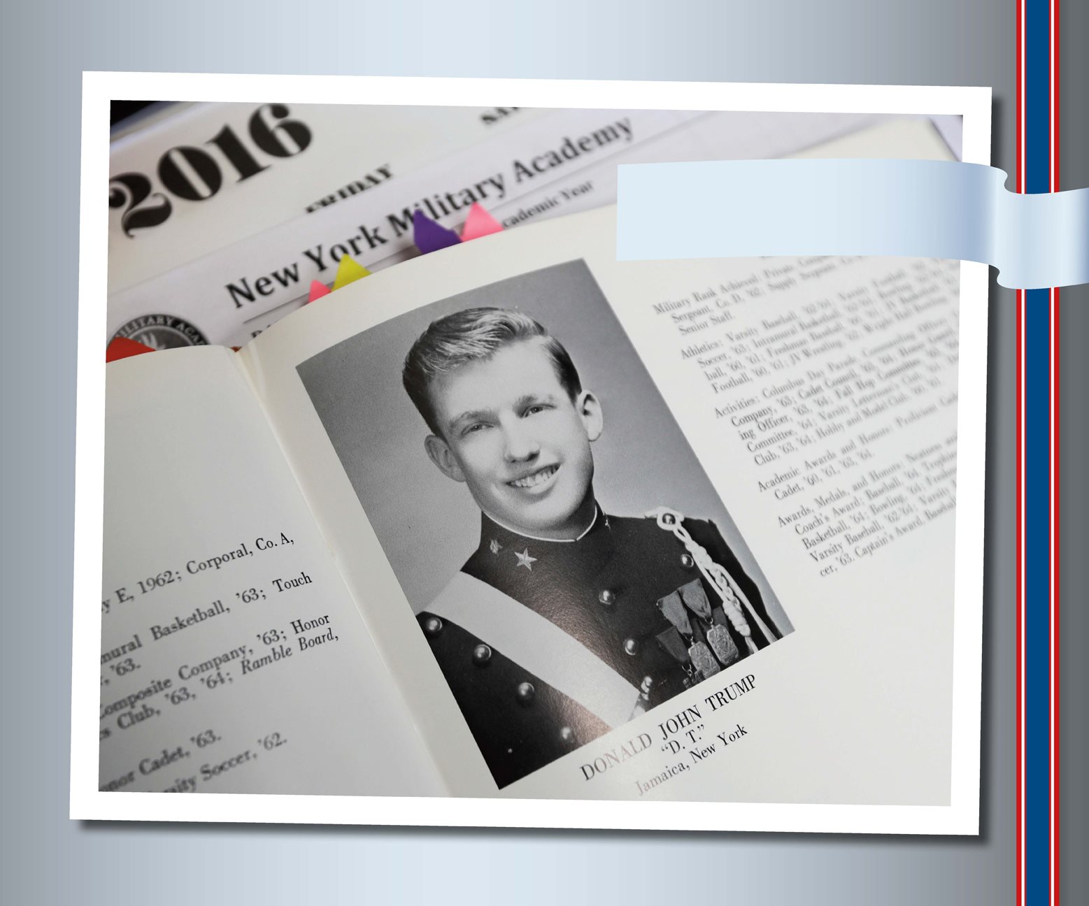 Donald in the 1964 yearbook from the New York Military Academy After - photo 9