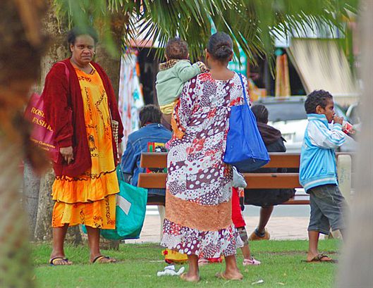 Kanak women children in Nouma On the other hand when you look around this - photo 3