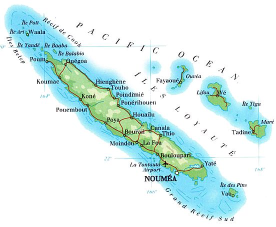 New Caledonia consists of a large island Grande Terre and a group of small - photo 1