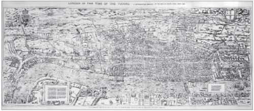 London c 1590 Maps of old London ed GE Milton 1908 author Ralph Agas - photo 2