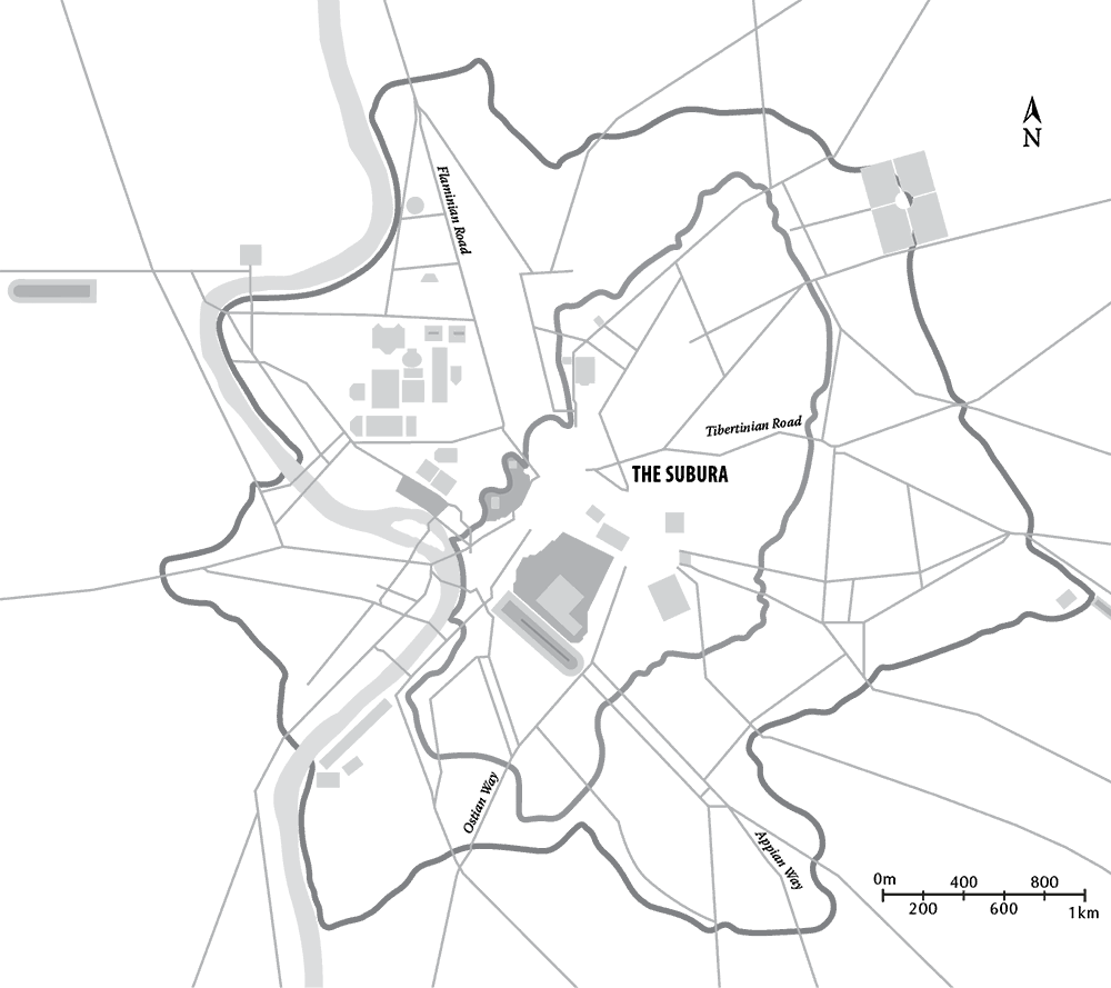 Figure 11 Ancient Roma with its districts The subura is in the middle of the - photo 2