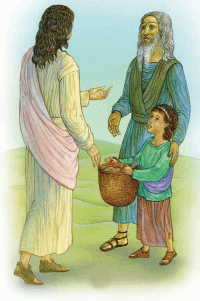 Jesus had another helper whose name was Andrew Andrew met a boy who had some - photo 19