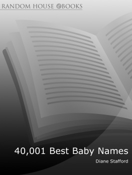 Diane Stafford - 40,001 Best Baby Names