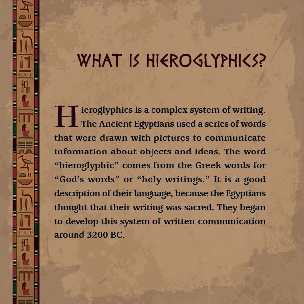 Writing Hieroglyphics with Actual Examples History Kids Books - photo 4