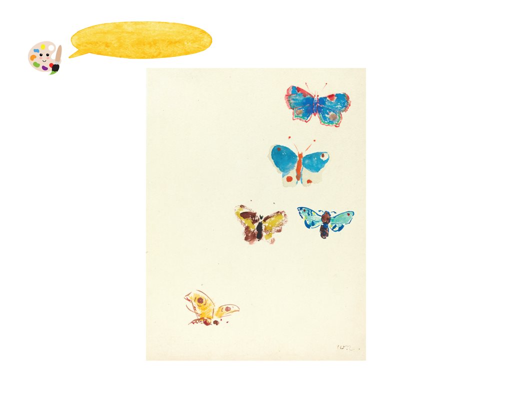 What do you think of when you see butterflies Odilon Redon Five Butterflies - photo 17