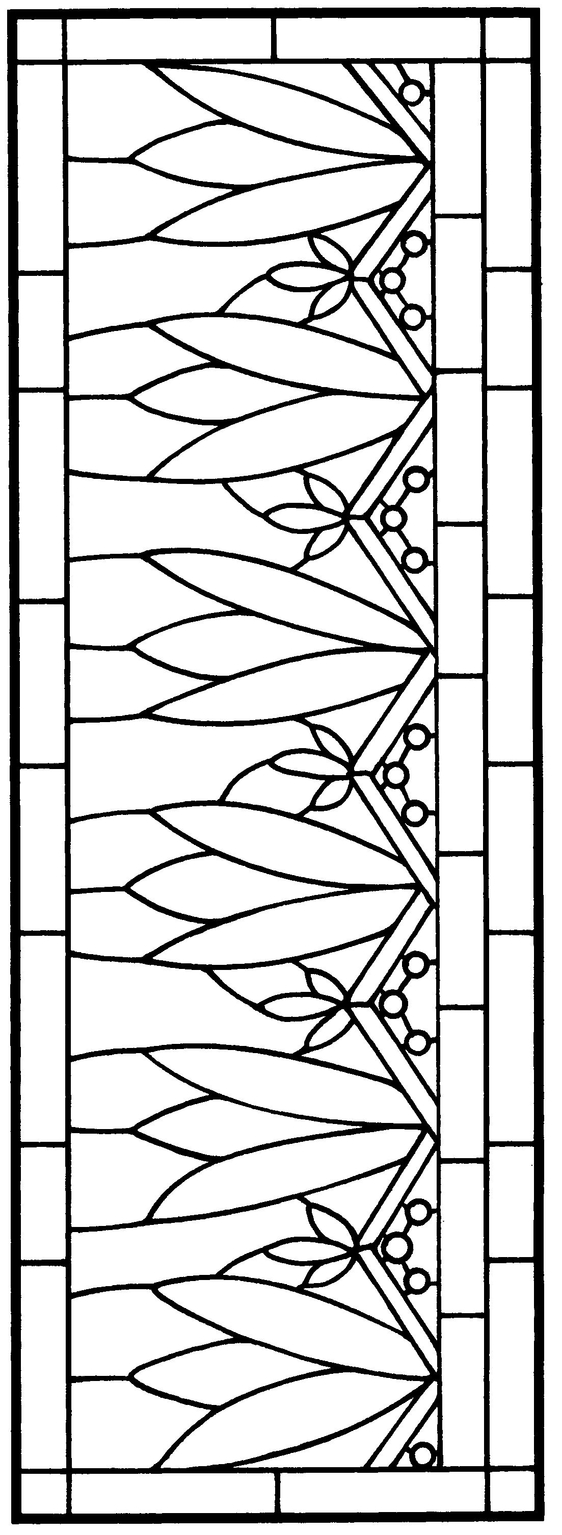 Arts and Crafts Stained Glass Pattern Book - photo 11