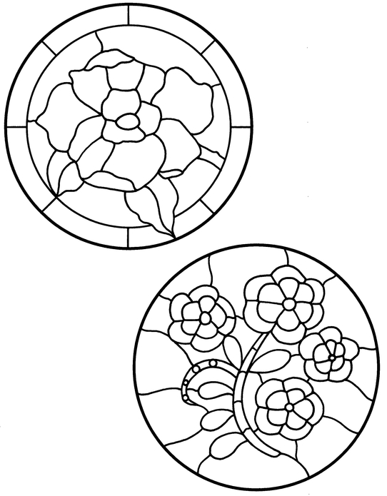 Arts and Crafts Stained Glass Pattern Book - photo 26