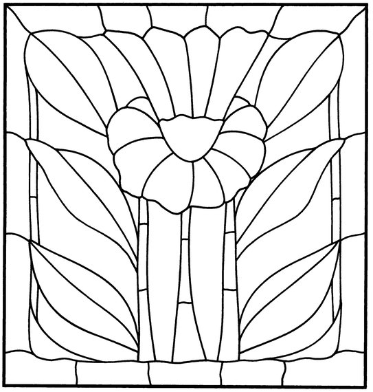 Arts and Crafts Stained Glass Pattern Book - photo 28