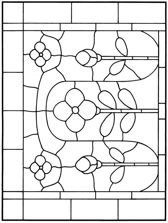 Arts and Crafts Stained Glass Pattern Book - photo 32