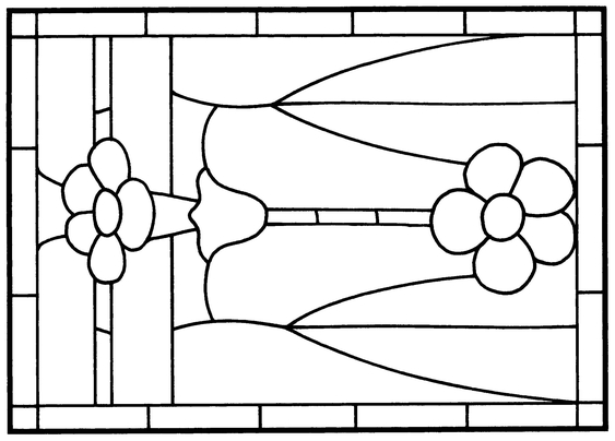 Arts and Crafts Stained Glass Pattern Book - photo 34