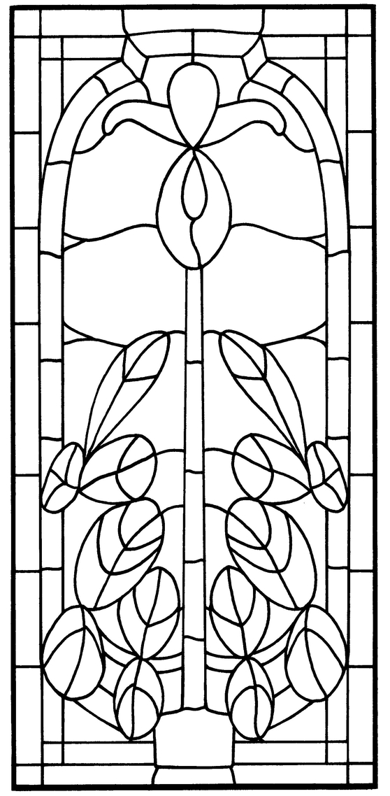 Arts and Crafts Stained Glass Pattern Book - photo 40