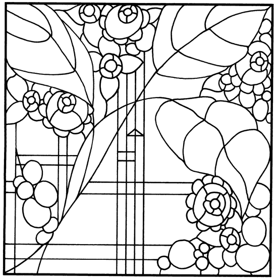 Arts and Crafts Stained Glass Pattern Book - photo 41