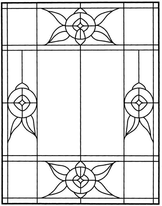 Arts and Crafts Stained Glass Pattern Book - photo 44