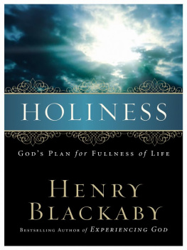 Henry Blackaby Holiness