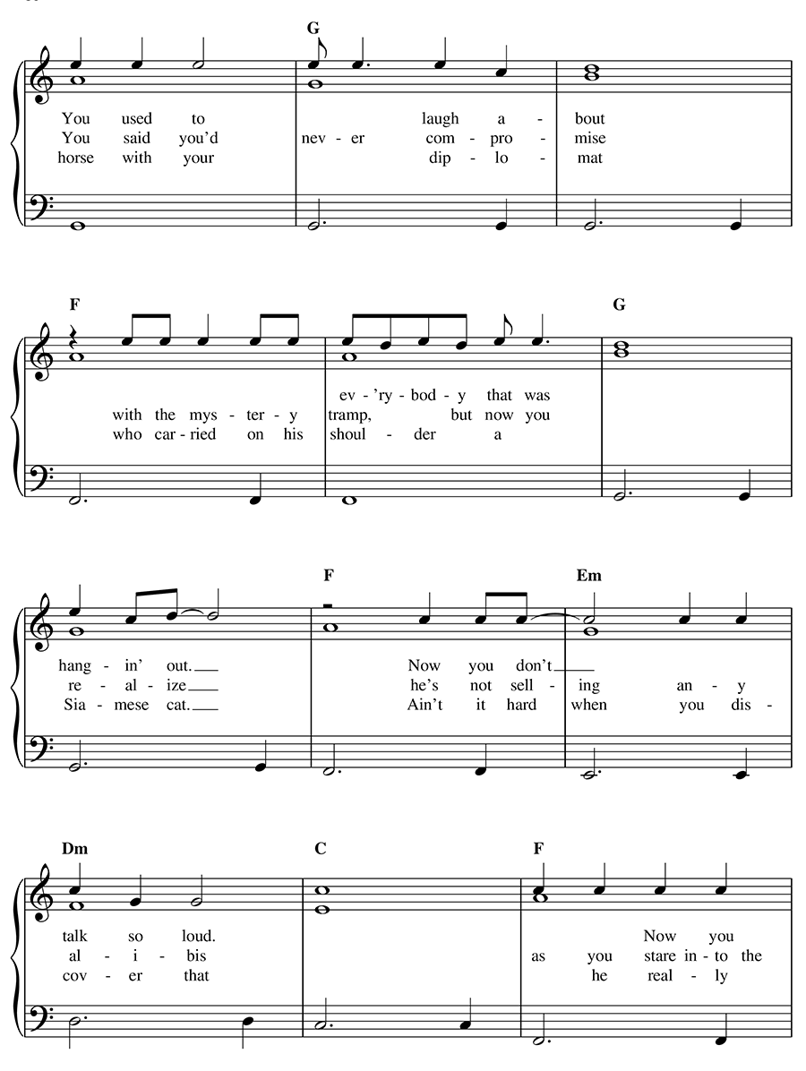 Bob Dylan Songbook for Easy Piano - photo 30