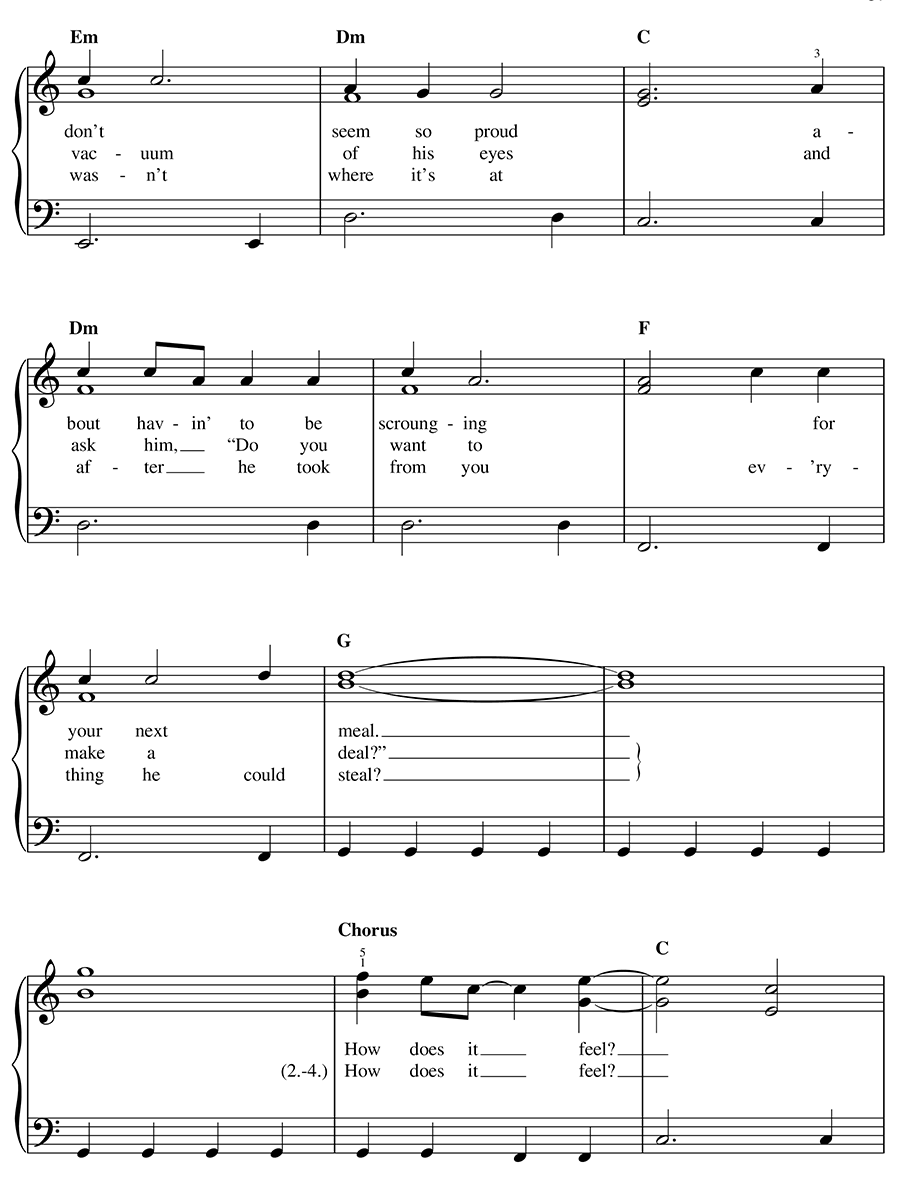 Bob Dylan Songbook for Easy Piano - photo 31