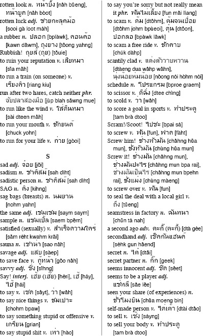 Outrageous Thai Slang Curses and Epithets Thai Phrasebook - photo 25