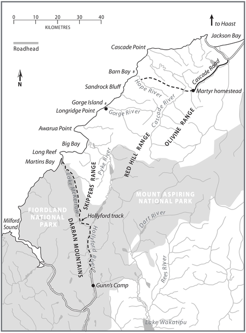 South Westland showing Gorge River and surrounds Although not circular our - photo 2